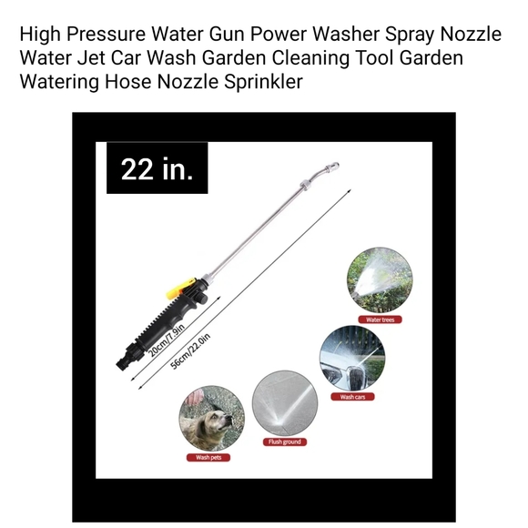 Pressure washer hose end attachment Brand new in package black color - Picture 3 of 8